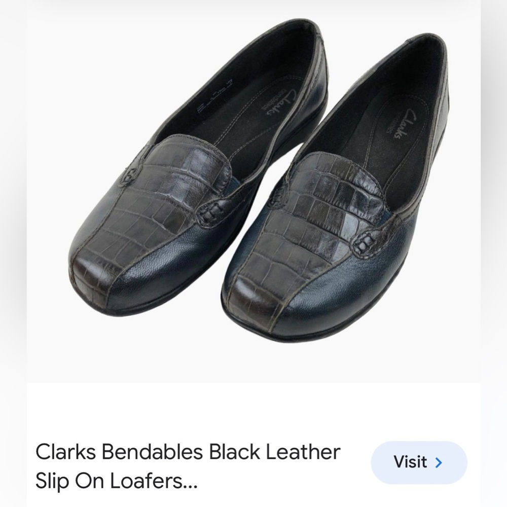 Clarks leather women’s flats